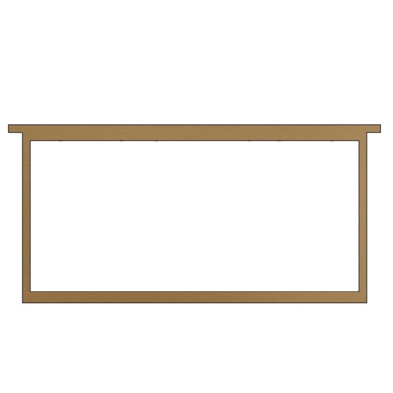 Cadre de langstroth pour nid et nid d'abeilles perforé