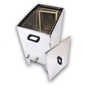 Stainless steel steam waxing machine without stove for 16 d.b. nest frames