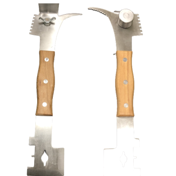 Versatile stainless steel beekeeping lever