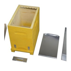 d.b. Ruche cubique en bois à 6 cadres