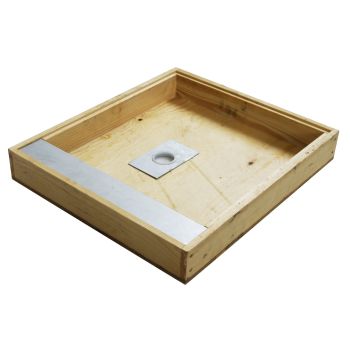 Futter-Abdeckplatte für D.B.-Beute mit 10 Waben und offenem Mittelloch.