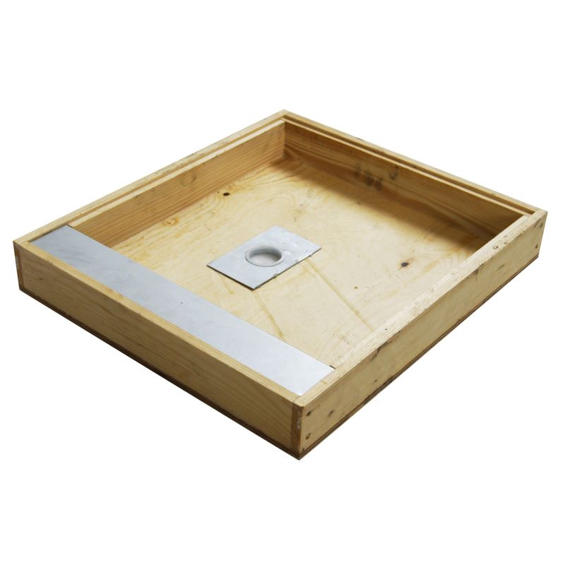 Feeder cover for beehive d.b. 10 frames with open center hole
