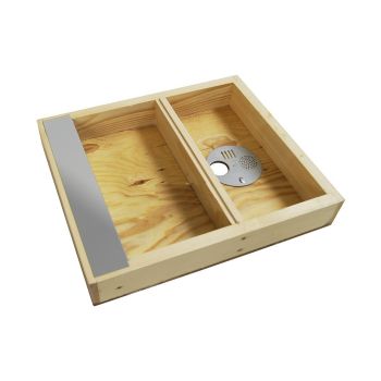 Feeder cover for d.b. 12-frame beehive with 2 chambers