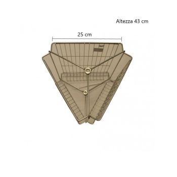 Cesta de acero inoxidable para extractor de miel langstroth de 3 bastidores - 370 mm