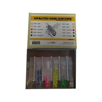 Opal colored phosphorescent plates for queen bees