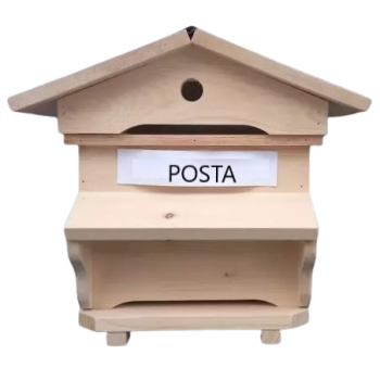Wooden handcrafted letterbox nucleus hive