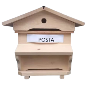 Wooden handcrafted letterbox nucleus hive