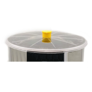 Maturatore inox per miele 25 Kg con rubinetto in plastica passante