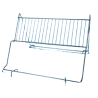 Chrome plated uncapping lectern for plastic bench