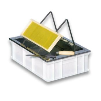 Mesa de desoperculación de sobremesa, depósito de plástico alimentario 600x400x180 mm