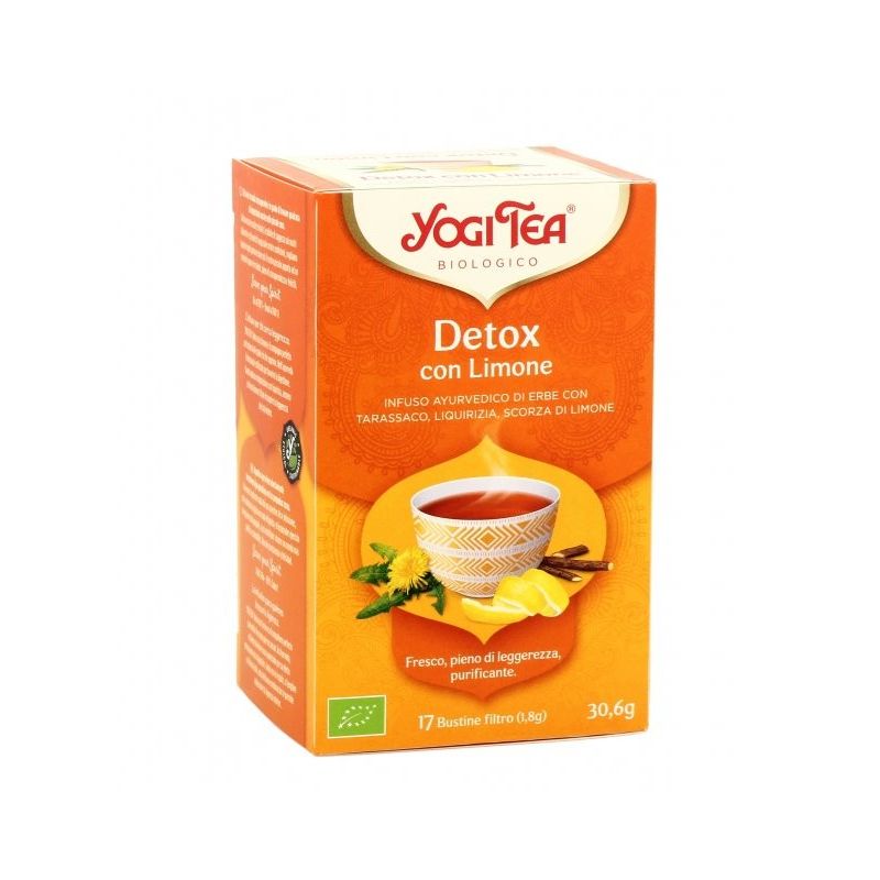 Infuso bio detox con limone -  yogi tea  17 filtri