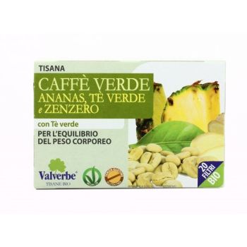 Tisana Bio Caffè verde all'Ananas, Tè Verde e Zenzero