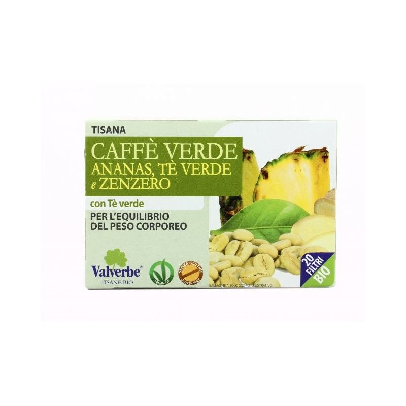 Grüner bio-kaffee mit ananas, grüner tee und ingwer-kräutertee Grüner bio-kaffee mit ananas, grüner tee und ingwer-kräutertee