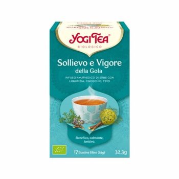 Infusión ecológica para el alivio de la garganta y el vigor - yogi tea 17 filtros