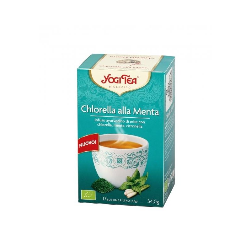 Infuso bio  "chlorella alla menta"  -  yogi tea  17 filtri