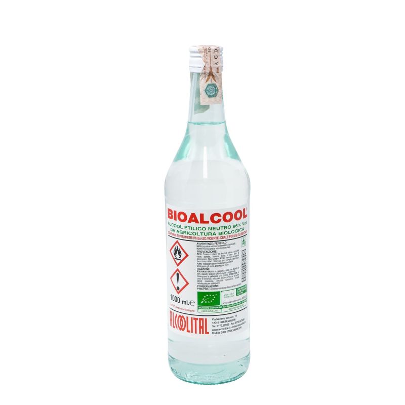 Alcool etilico puro biologico 96° -  1 lt