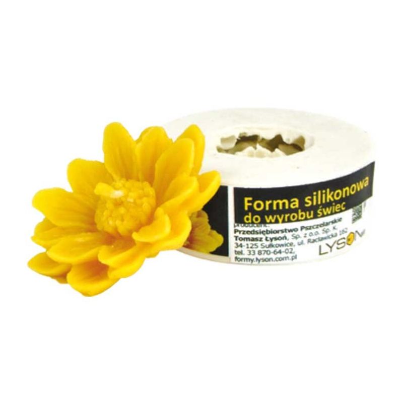 Silicone mold for floating daisy candle