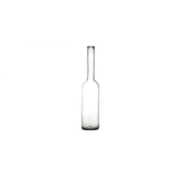 WHITE GLASS BOTTLE with long neck 500 ml