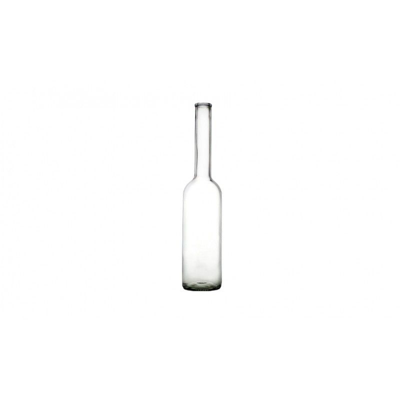 Long-necked white glass bottle 500 ml