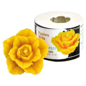 Moule en silicone pour petite bougie ouverte rose