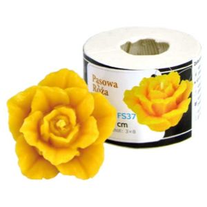 Silikonform für kleine rosa offene kerze