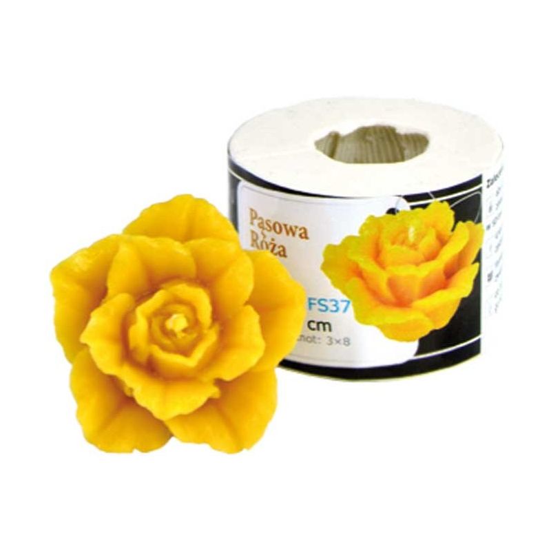 Silicone mold for small pink candle open