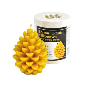 Stampo in silicone per candela pigna aperta