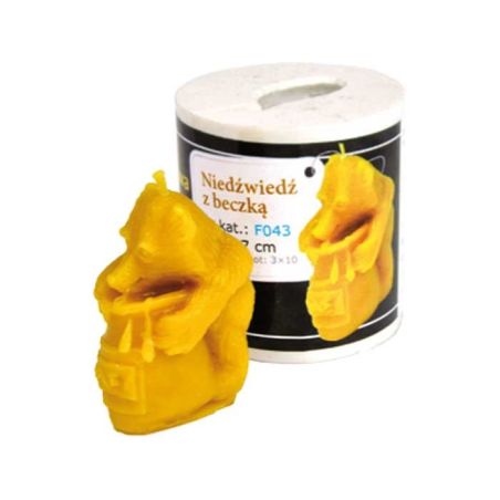 Molde de silicona para vela de oso de barril de miel