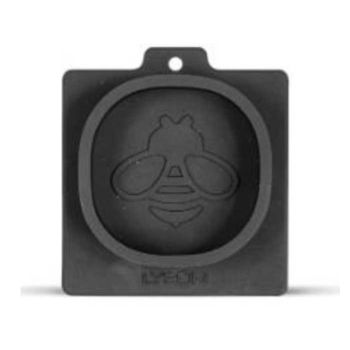 Moule à savon en silicone - abeille sur fond ovale