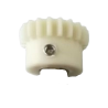 Toothed nylon joint ø 14mm hub with threaded hole and grub screw for lega italy extractor