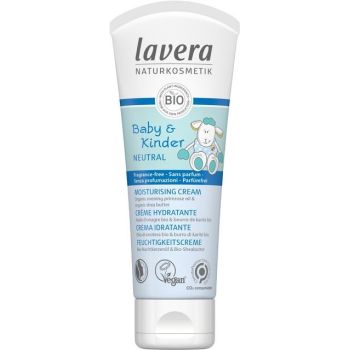 Crema hidratante neutra para bebés y niños Lavera