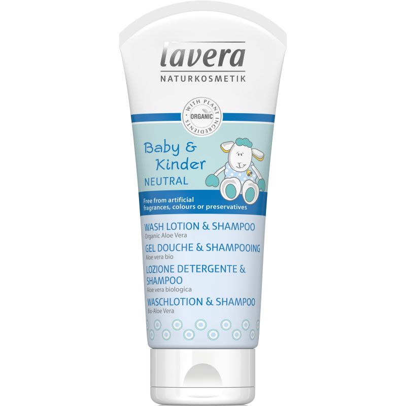 Lavera baby&kinder neutral cleansing lotion and shampoo