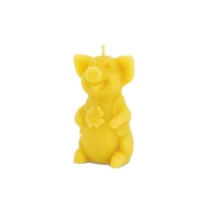Silicone mold for candle pig with four-leaf clover