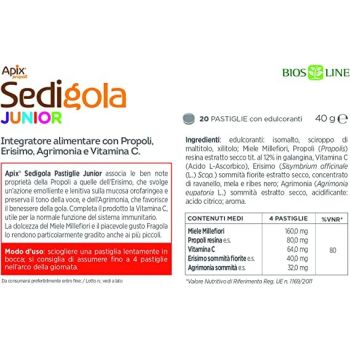 Apix propoli sedigola junior fragola 20 past