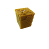 Vela de cera de abeja impresa en forma de cubo