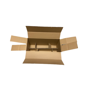 Boîte en carton brun pour 20 pots de 250 g de miel