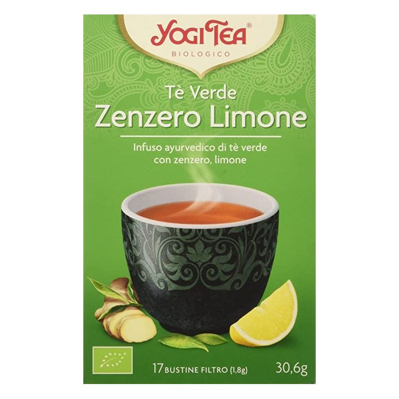 Tè verde zenzero limone - yogi tea 17 filtri