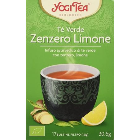 Tè verde zenzero limone - yogi tea 17 filtri