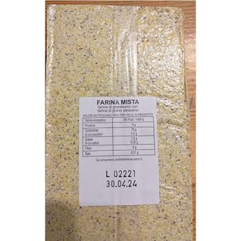 Farina gialla mista nera per polenta valtellinese - 1 kg