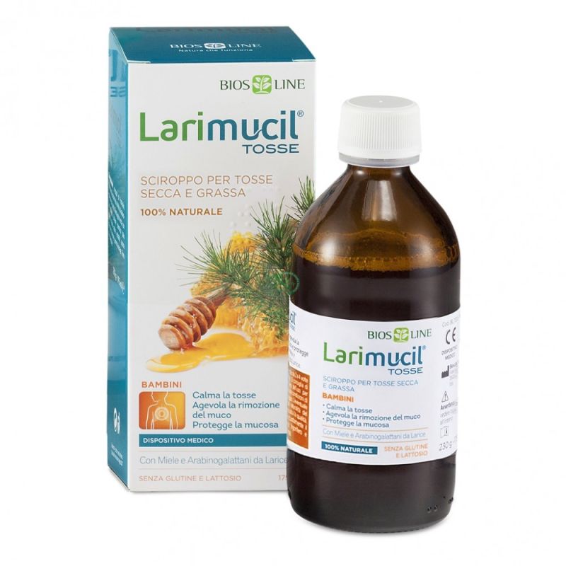 Larimucil for children - syrup for dry and wet cough - 175 ml