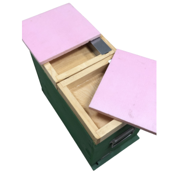 Arnia in legno fecondazione regina 2 camere con telaini 1/2 nido
