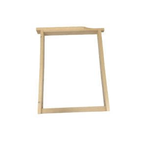 Bienenbeute aus holz für die befruchtung der königin, d.h. mit warmwaben, mit 2 kammern