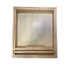 Paraffined feeder cover with sheet metal front bulkhead for d.b. 10-frame beehives
