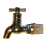 Gold plastic tap for 2 to 15 l barrels