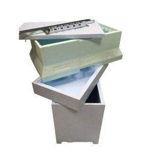 Beehive set d.b. 6-frame light blue polystyrene honeycomb with bottom plate
