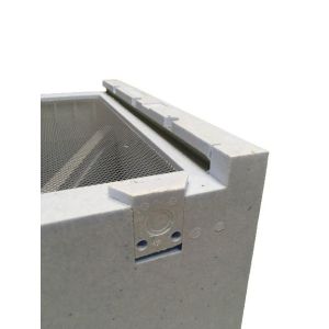 Colmena d.b. juego de 6 marcos de poliestireno azul claro con placa inferior