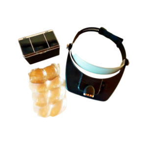 Visor with lenses for traslarvo