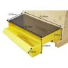 Plastic pollen catcher trap for dadant/langstroth beehive cube 10 frames