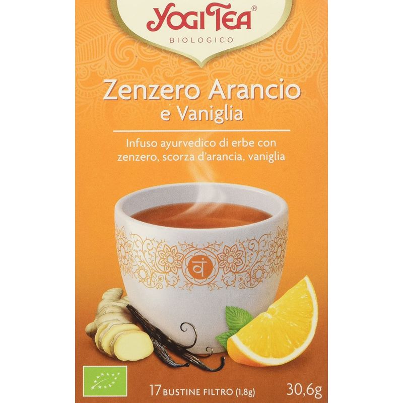 Infusión ecológica de jengibre, naranja y vainilla - yogi tea - 17 filtros