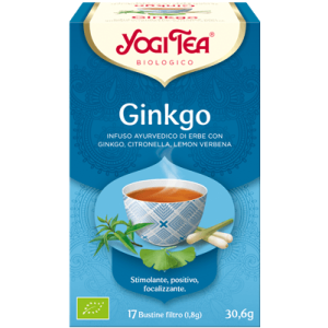 Infuso bio ayurvedico ginkgo - yogi tea 17 filtri